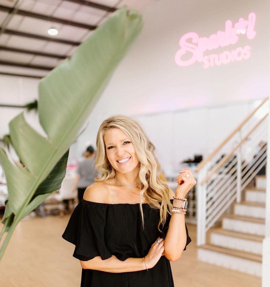 Cotton candy pink Custom Neon® logo for @sparklstudios