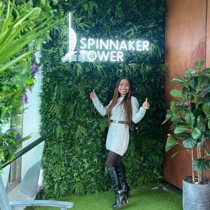 Custom Neon® logo sign for Portsmouth business @spinnakertower 