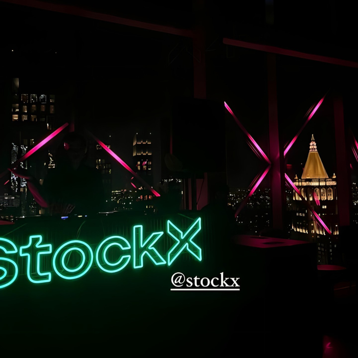 Naked Neon™ by Custom Neon® event sign made for @stockx @parisfashionweek