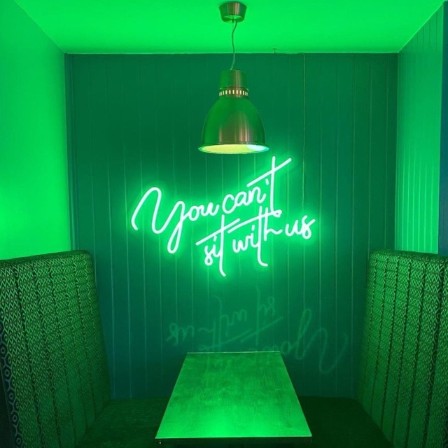 Custom Neon® restaurant quote sign @theharrowilkeston