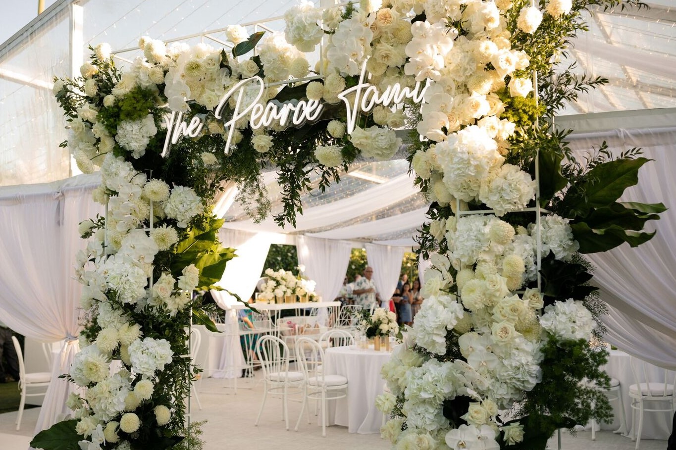 White LED neon family name sign by @customneon for @kaylaitsines