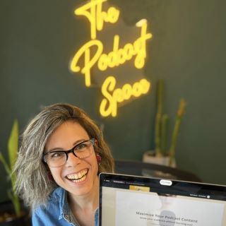 Custom Neon® yellow podcast sign @thepodcastspace