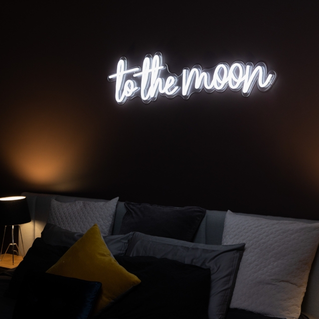 White Custom Neon® word sign