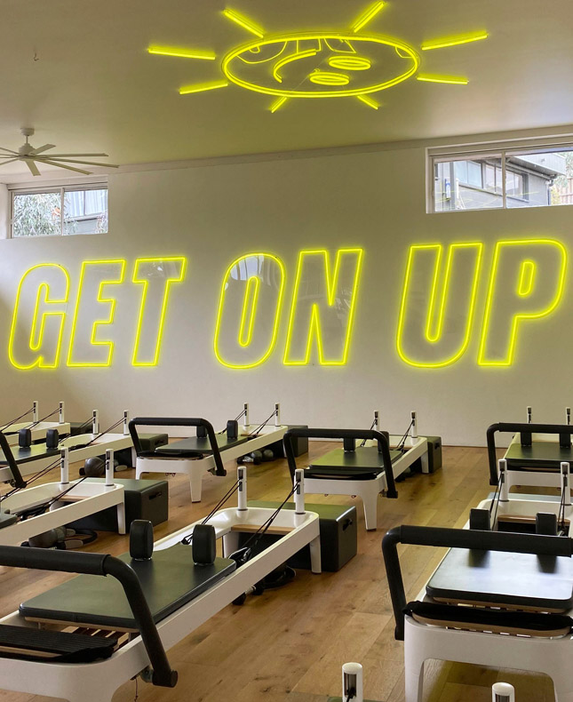 Get On Up & smiling sun Custom Neon® signs @upstate_studios