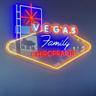 Colorful Custom Neon® logo sign for @vegasfamilychiropractic @vegaschiro